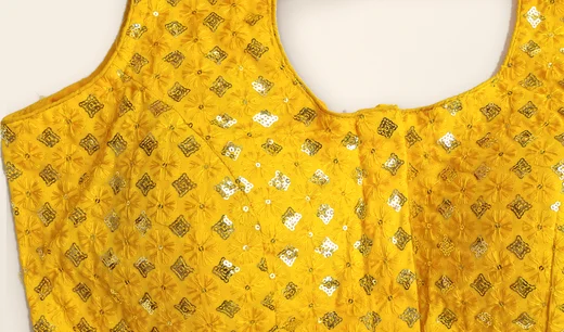 Foil-print close-up, BLS-002 Yellow