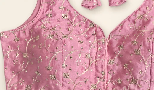 Embroidery close-up, BLS-003 Pink